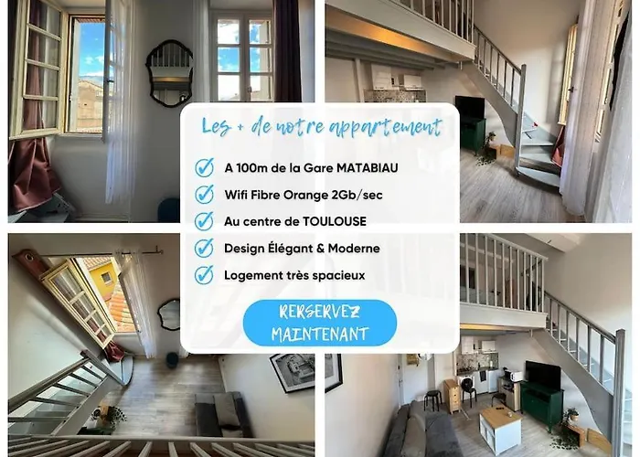 Hypercentre - Gare Matabiau Apartamento Toulouse
